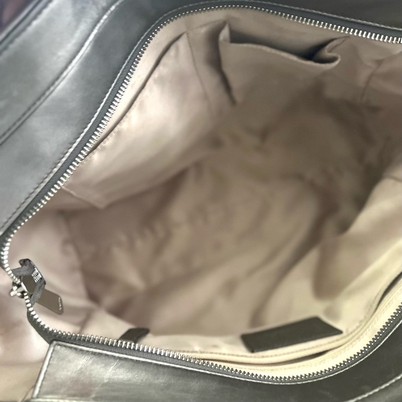 Coach Taylor Snake Print Fabric Alexis Carryall Satchel Gunmetal Good Condition - Picture 12 of 16